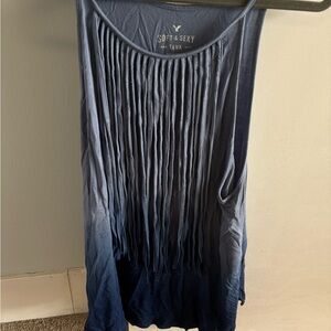 American Eagle Outfitters Soft & Sexy Blue Tie Dye Tank